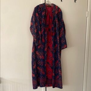 Antique Red and Blue Patterned Jacket from the historical Denver Dry Goods CO